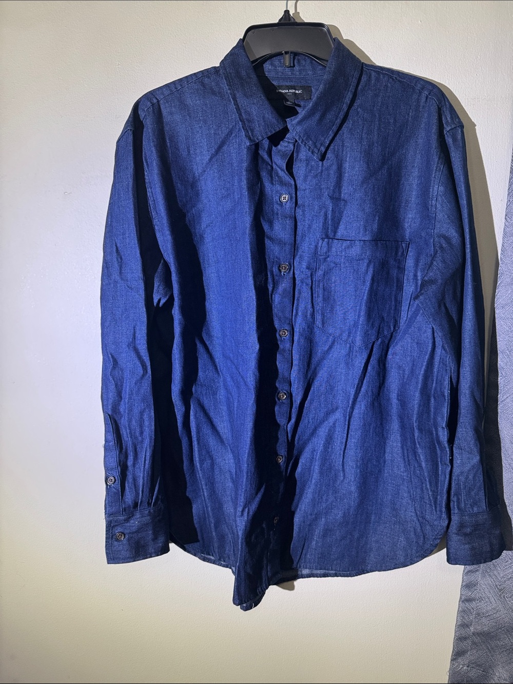 Denim Blue Button-Up Shirt